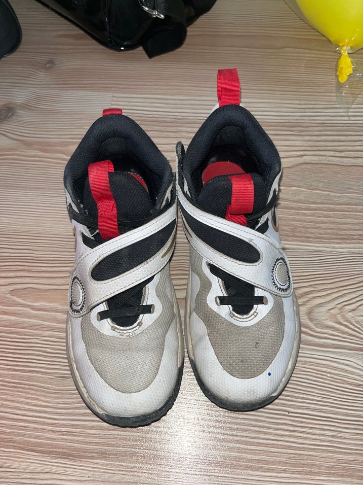 Erkek Çocuk Beyaz Gri Kaydırma Bantlı Spor Ayakkabı - Görsel 2