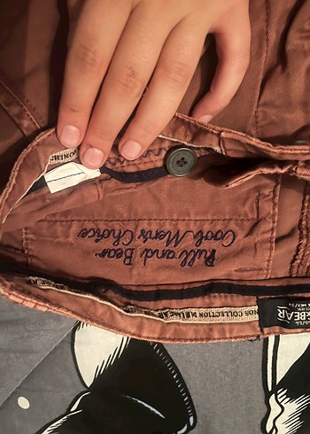 Kahverengi Kemerli Erkek Keten Şort - Görsel 2