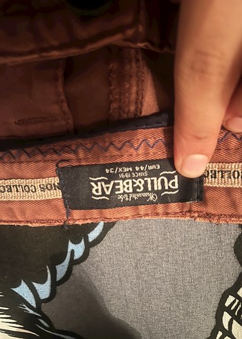 Kahverengi Kemerli Erkek Keten Şort - Görsel 4