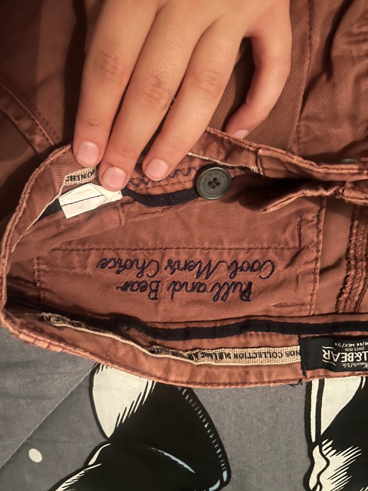 Kahverengi Kemerli Erkek Keten Şort - Görsel 2