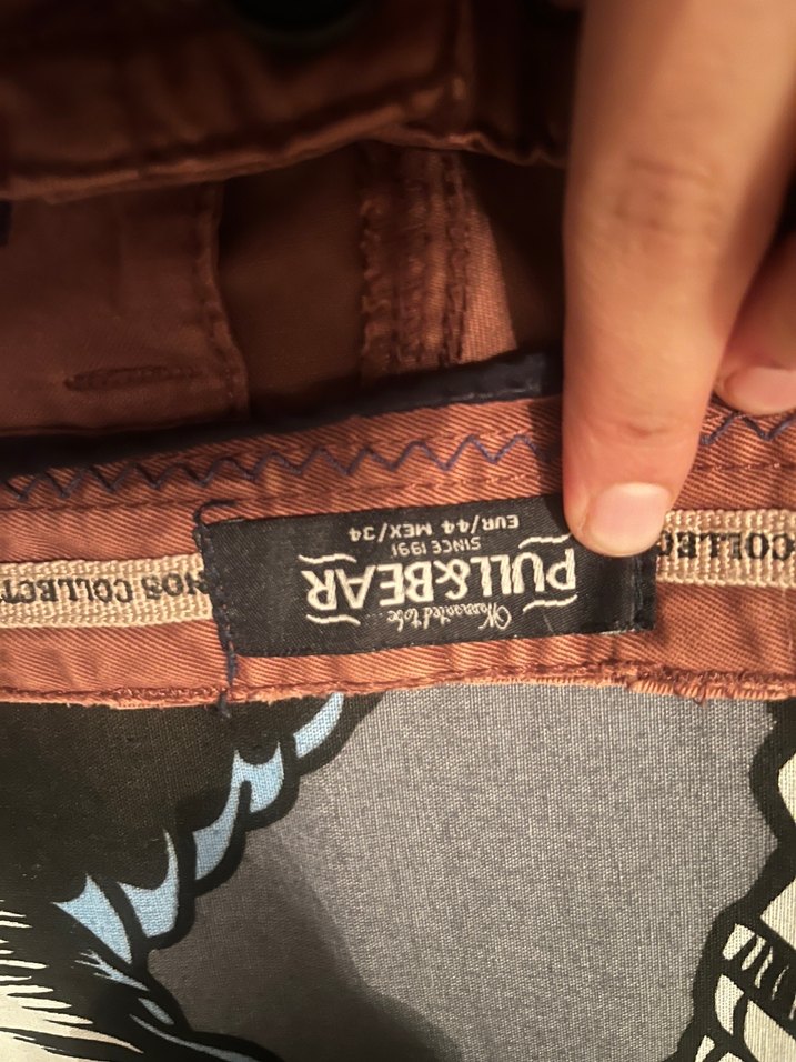 Kahverengi Kemerli Erkek Keten Şort - Görsel 4