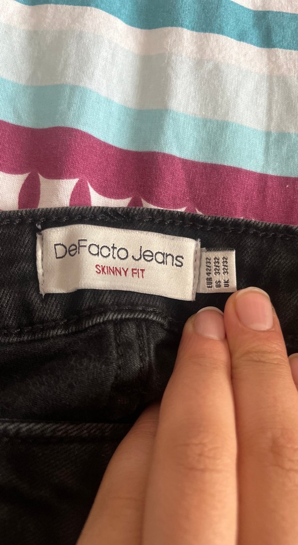 Erkek Siyah Kot Pantolon - Görsel 3