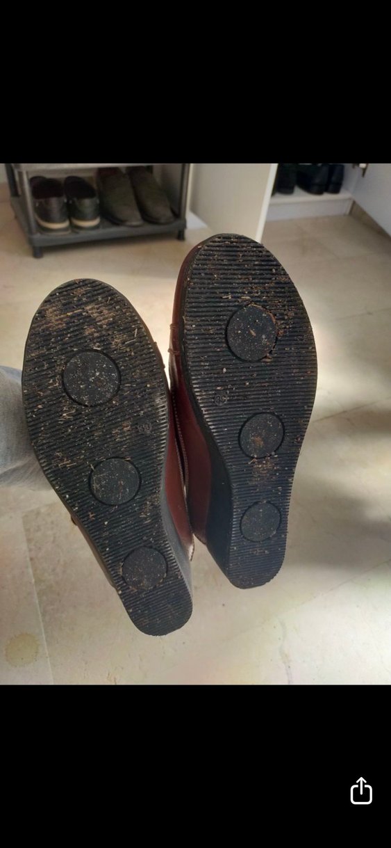 Kahverengi Deri kadın ortopedik Klasik Ayakkabı - Görsel 4