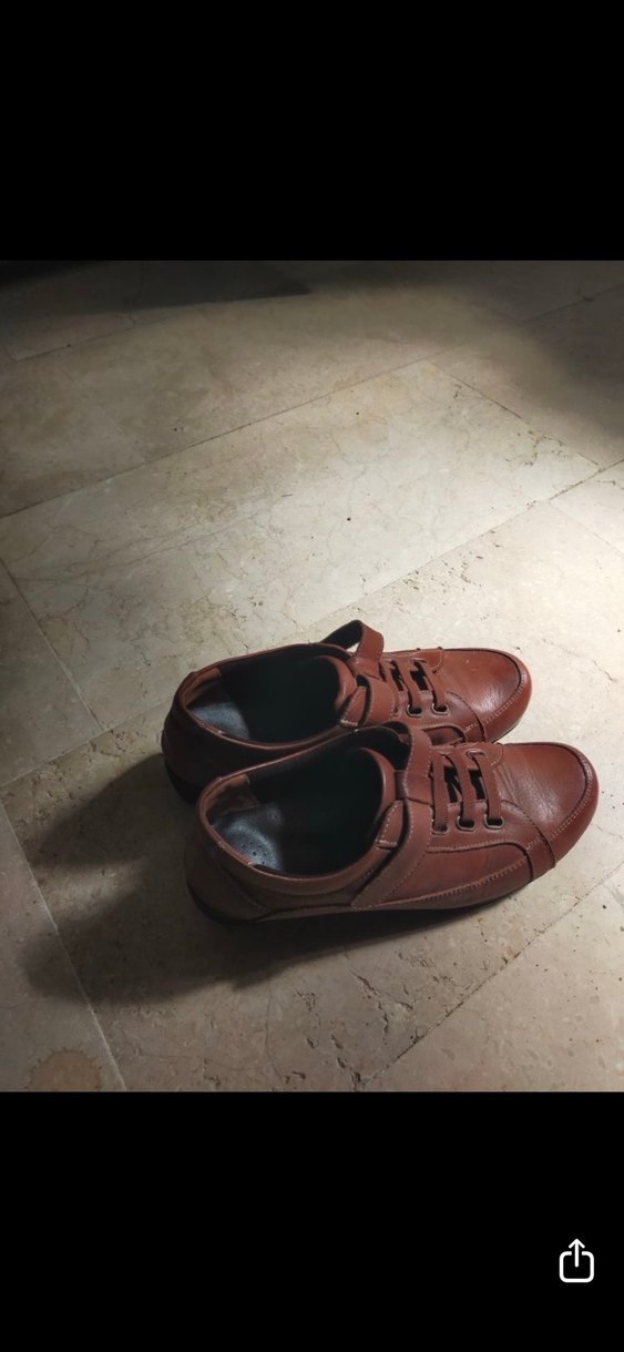 Kahverengi Deri kadın ortopedik Klasik Ayakkabı - Görsel 2