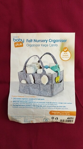 Diğer Organizer keçe çanta ebebek baby plus