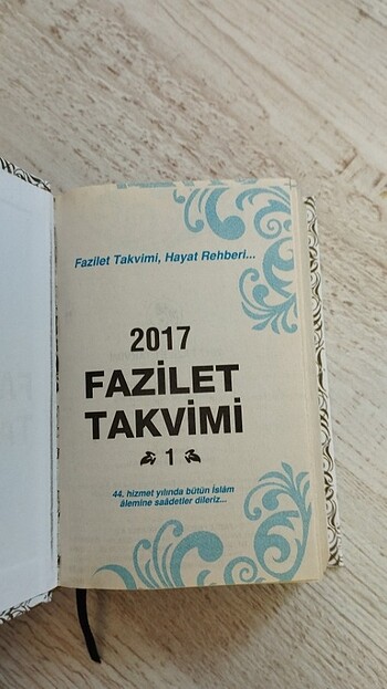 Diğer 2017 yılı fazilet takvimi