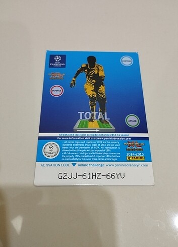 Panini Adrenalyn 2014-2015 Futbolcu Kart