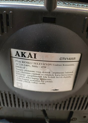 AKAI Tüplü Televizyon - Görsel 11