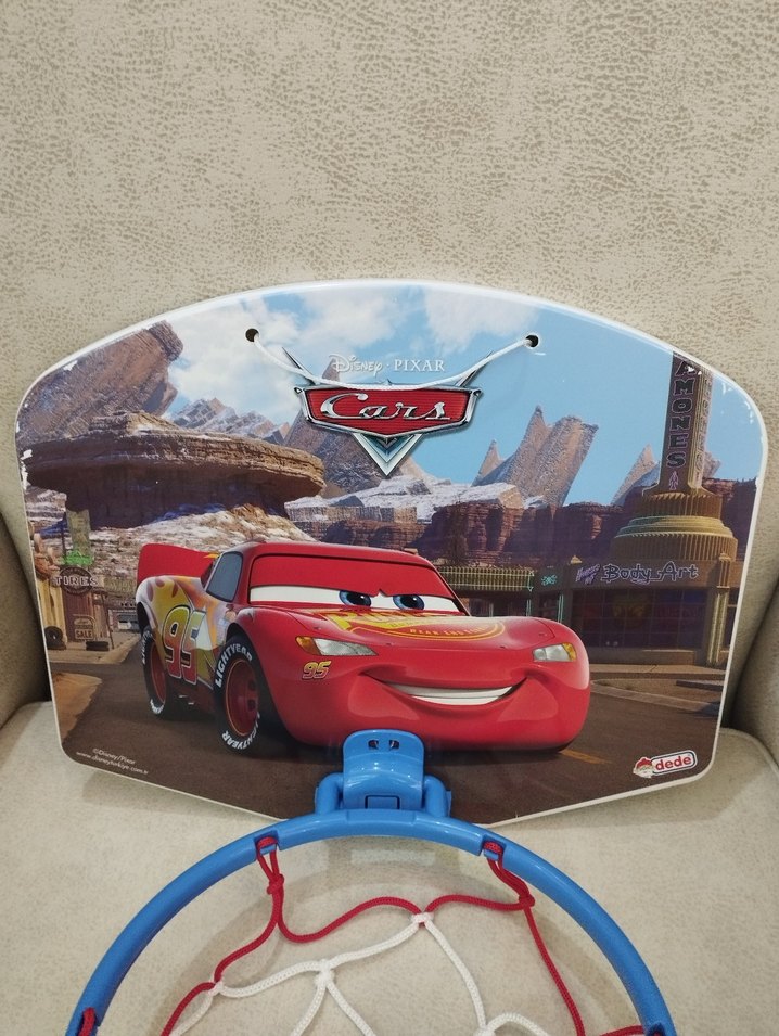 Renkli Cars Temalı Çocuk Basketbol Potası - Görsel 3