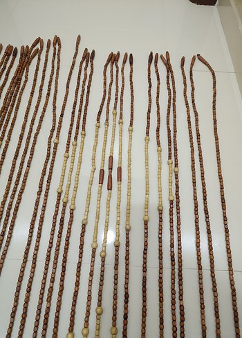 Ahşap boncuklu kapı perdesi - Görsel 7