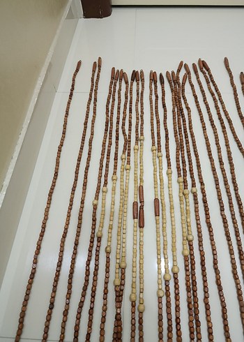 Ahşap boncuklu kapı perdesi - Görsel 8