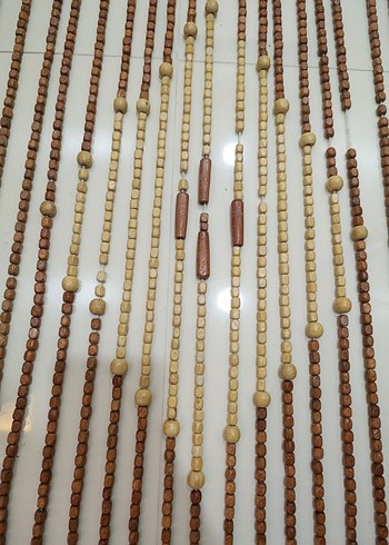 Ahşap boncuklu kapı perdesi - Görsel 2