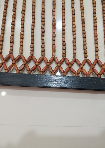 Ahşap boncuklu kapı perdesi - Görsel 5