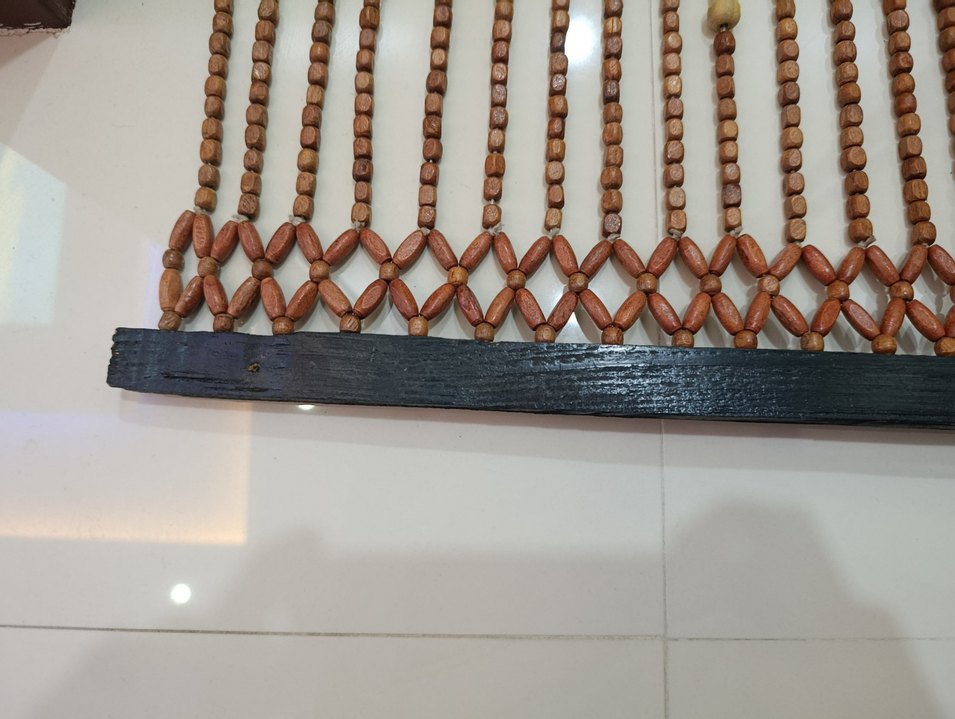 Ahşap boncuklu kapı perdesi - Görsel 4