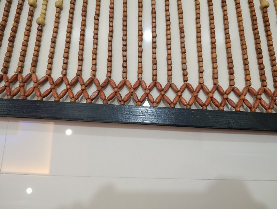 Ahşap boncuklu kapı perdesi - Görsel 5