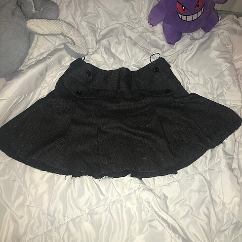 Diğer Mini etek gotik pileli