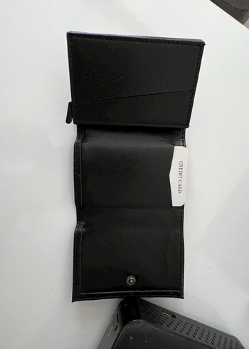 Siyah Deri Kadın Cüzdan - Görsel 2