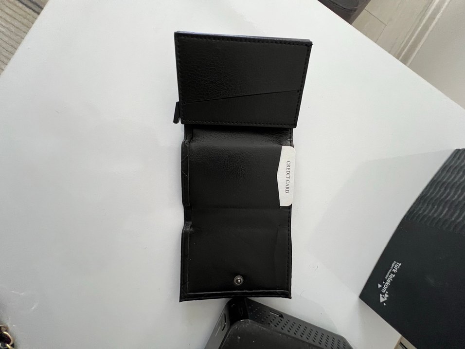 Siyah Deri Kadın Cüzdan - Görsel 2