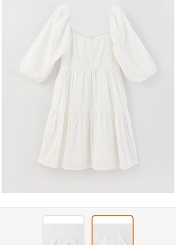 s Beden Beyaz yazlık elbise 