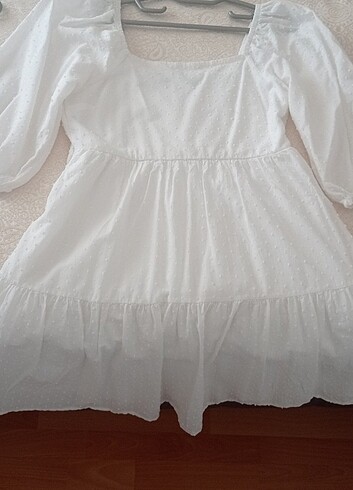s Beden beyaz Renk Beyaz yazlık elbise 