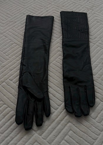 H&M Sik Siyah Uzun Eldivenler
