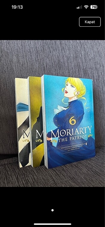 Moriarty the patriot 3 cilt