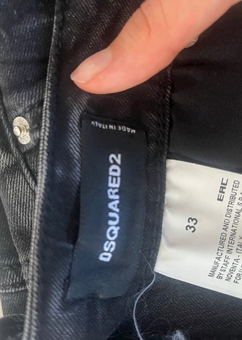 DSquared2 Siyah Baskılı Erkek Kot Pantolon