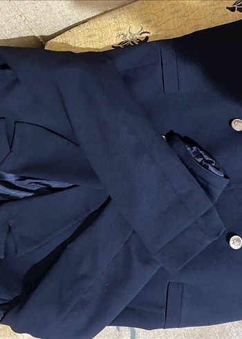 Siyah Düğmeli Kadın Blazer Ceket - Görsel 2