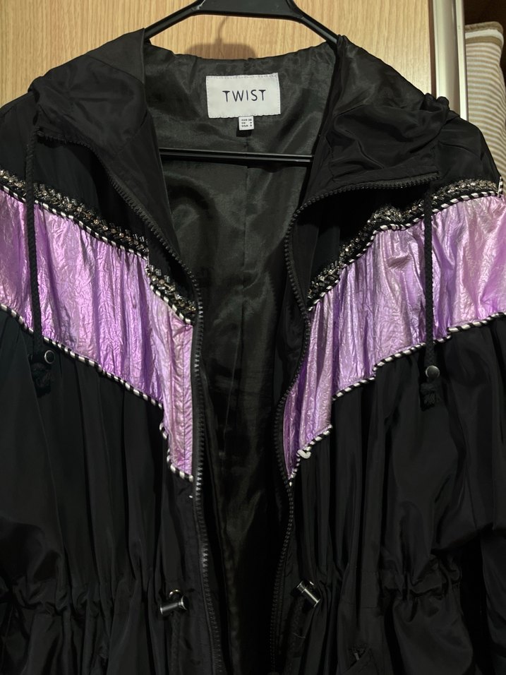 Twist mor detaylı yağmurluk - Görsel 2