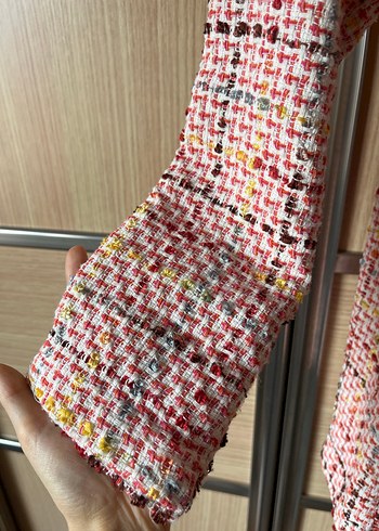 Düğmeli, Kemerli Kadın Mini Gömlek - Görsel 2