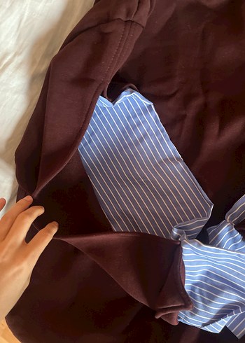 bordo Salaş Kadın Sweatshirt - Görsel 2