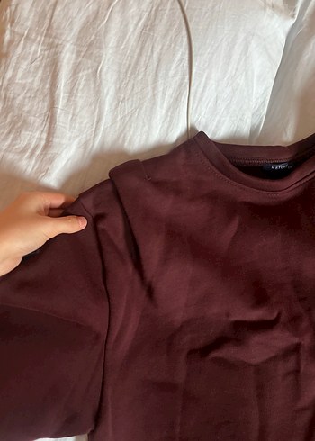 bordo Salaş Kadın Sweatshirt - Görsel 4