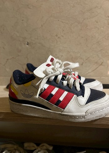 Renkli Adidas Kadın Spor Ayakkabı Velcro Bağcıklı - Görsel 4