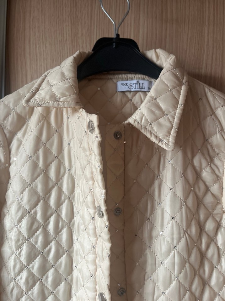 İpekyol model Düğmeli Beyaz Midi Kadın Ceket - Görsel 3