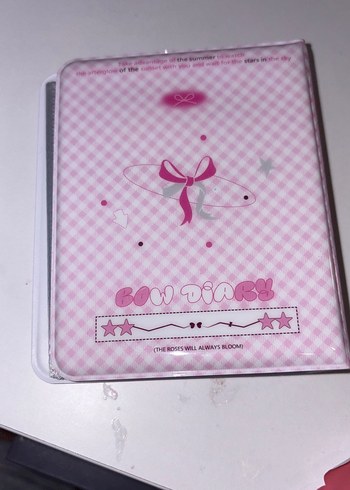 Beden Pembe Pastel Kalp Detaylı Defter