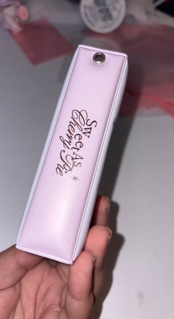 Beyaz Parlak Makyaj Organizeri Kalp Aynalı - Görsel 3