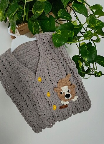 24-36 Ay Beden Köpek Desenli Puffy Yelek