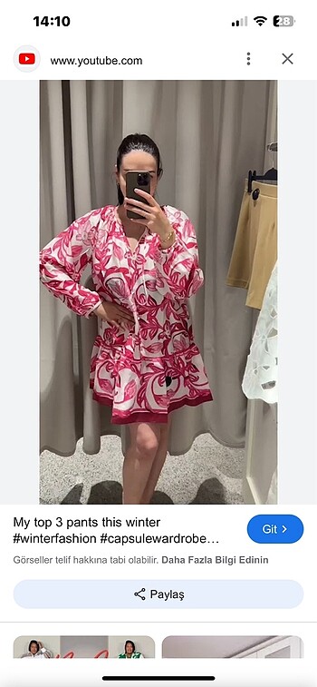 H&M etiketli yeni elbise