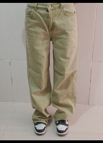Addax Yeşil baggy pantolon