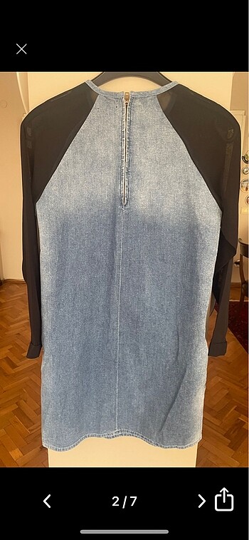 Topshop TOPSHOP EUR-38 ELBİSE MAVİ