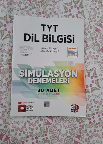 TYT Dil Bilgisi Simülasyon Denemeleri 30 Adet 3D YAYINLARI