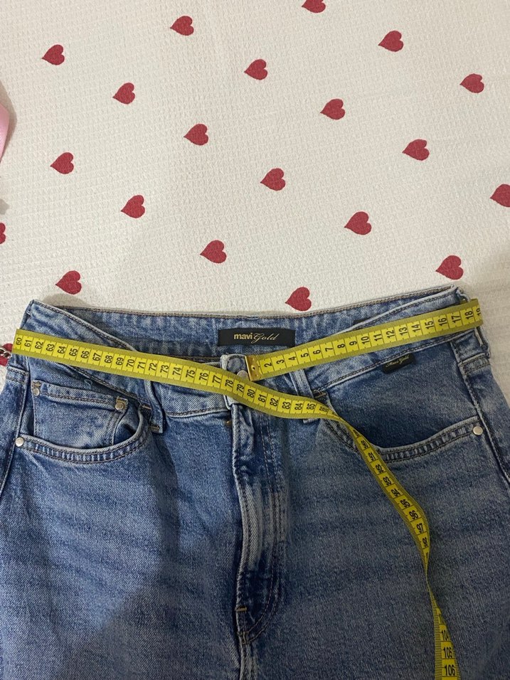 Mavi mom jean - Görsel 3