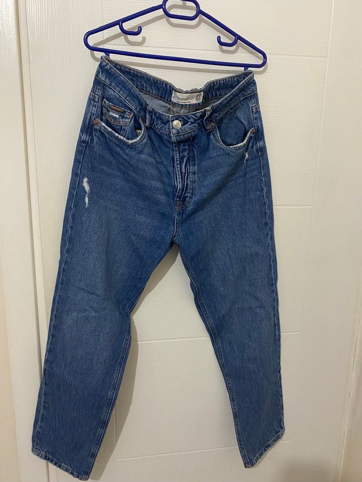 Stradivarius Mom Jean - Görsel 5