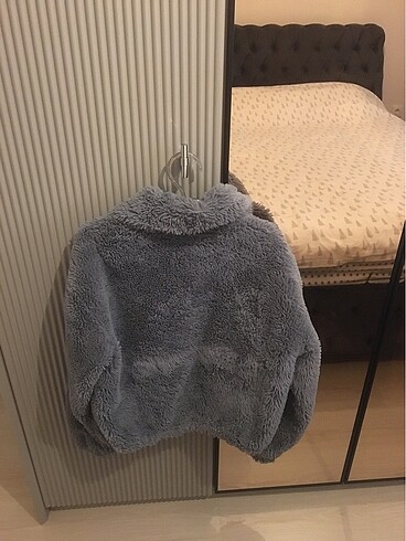 Bershka Mavi marka Peluş mont