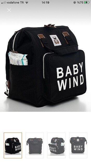 Beden siyah Renk Baby wind