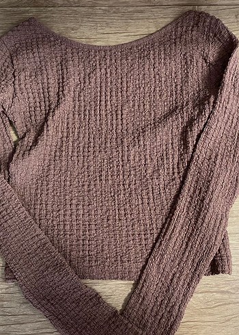 Pull&Bear Sırt Dekolteli Uzun Kollu Bluz