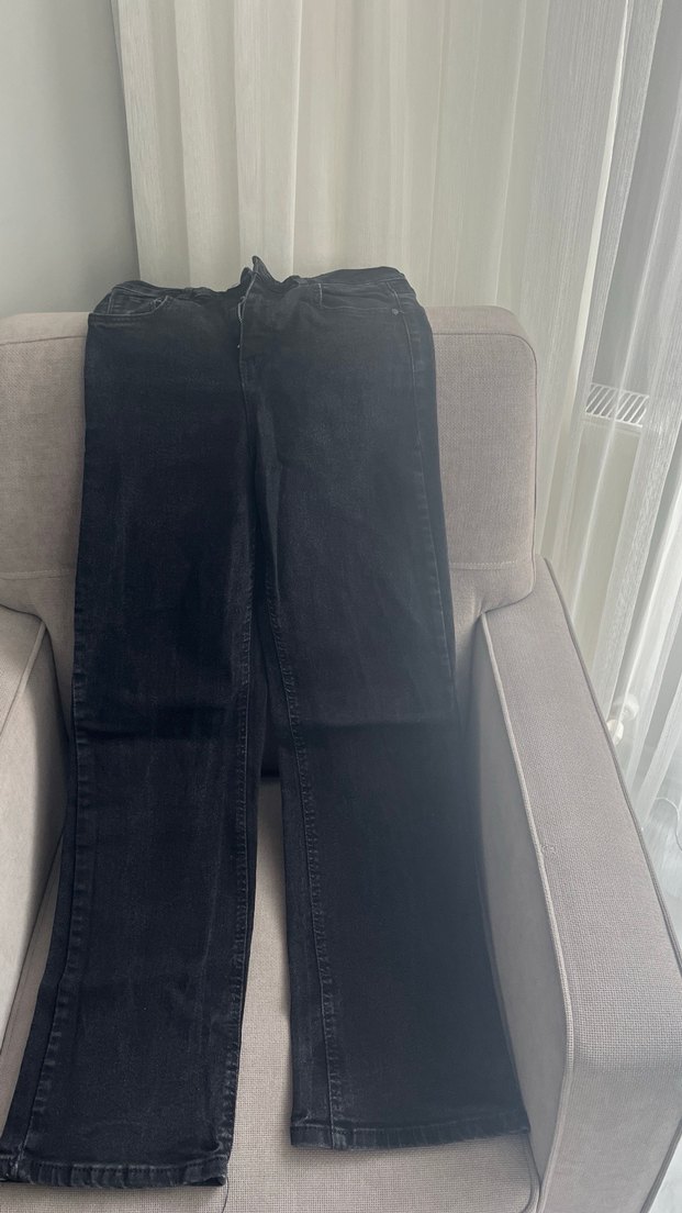 Siyah  Denim Pantolon - Görsel 2