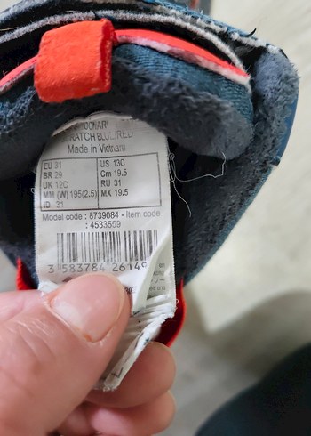 31 Beden Kırmızı Erkek Çocuk Street Wear Bot