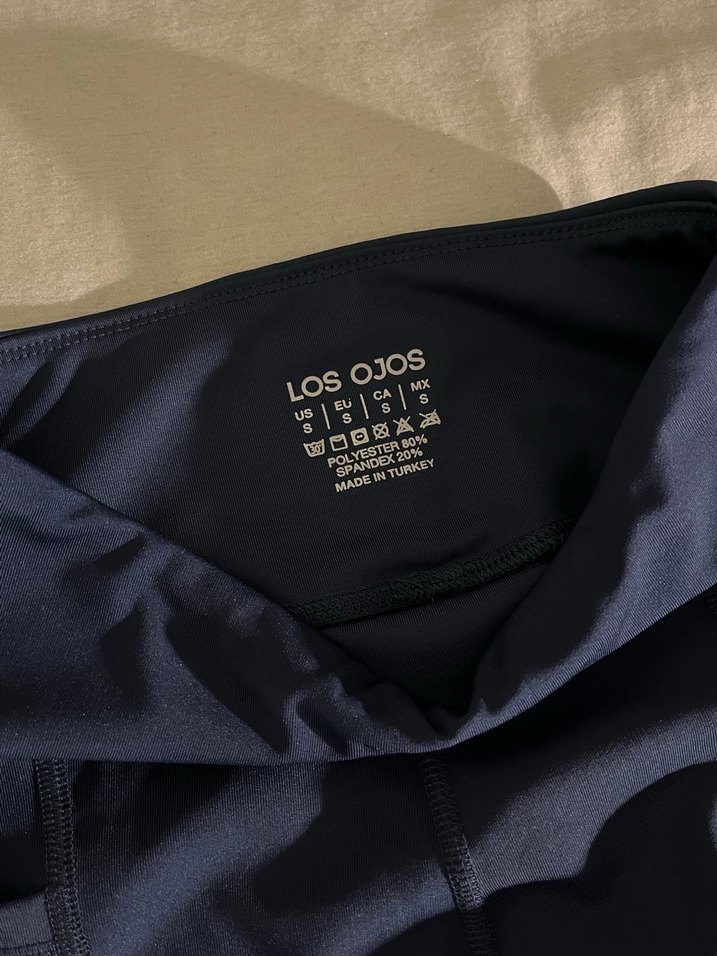 Lacivert ispanyol paça tayt - Görsel 3