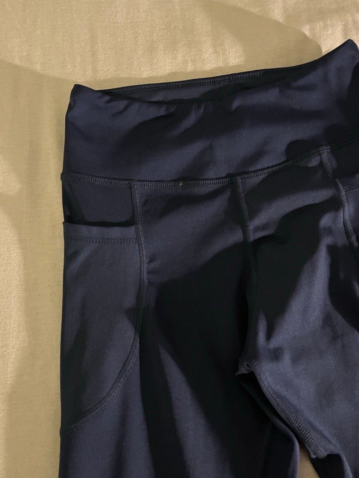 Lacivert ispanyol paça tayt - Görsel 2